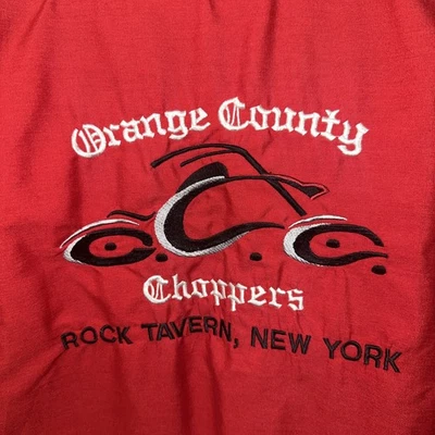 Orange County Choppers Shirt Red Kap Rock Tavern New York  Red SS Size Large - image 1 of 4