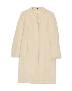 MAX & CO. Womens Overcoat UK 10 Small  Beige Acetate PE08 - Picture 1 of 5