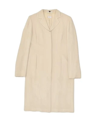 MAX & CO. Womens Overcoat UK 10 Small  Beige Acetate PE08 - Image 1 of 4