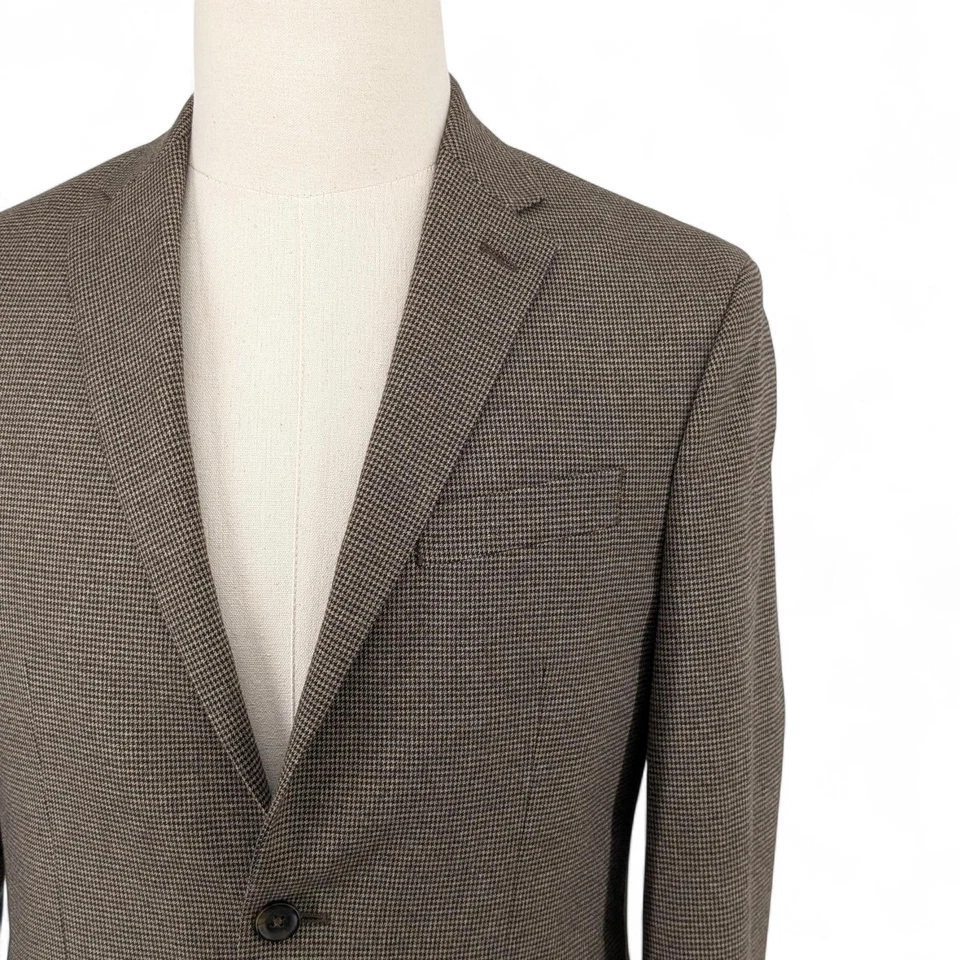 Kenneth Cole Para hombres Calce Ajustado Elástico Traje Chaqueta Blazer Abrigo Deportivo Marrón 38R Foto 1 de 4