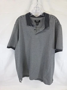 Camisa Polo Nordstrom Para Hombres 2XL Grande Stone Tech Inteligente Rayas Manga Corta Golf - Imagen 1 de 6
