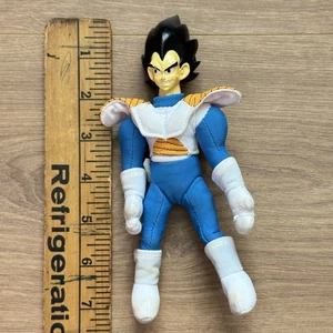 "Figura de peluche vintage Vegeta 7"" Dragon Ball Z posable con cable juguete de anime DBZ 2000" - Imagen 1 de 9