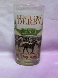 1985 OFFICIAL KY KENTUCKY DERBY MINT JULEP GLASS HORSE RACING CHURCHILL DOWNS - Picture 1 of 6