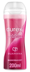 Lubrificante a base acqua Durex Play 2 in 1 200ml lubrificante sex gel guaranà - Foto 1 di 5