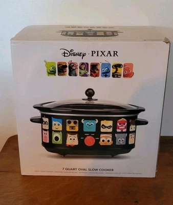 NIB Disney Pixar (Chibi) 7 Quart Oval Crock Pot Slow Cooker NEW!!  Adorable!   - Image 1 of 4