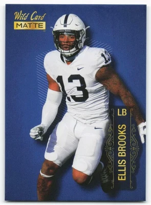 2022 Ellis Brooks Wild Card Matte Blue Rookie SP - Green Bay Packers - Image 1 of 2