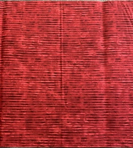 Hoffman California tessuto inti serigrafia striscia rossa 1 iarda x 42 pollici di larghezza - Foto 1 di 6