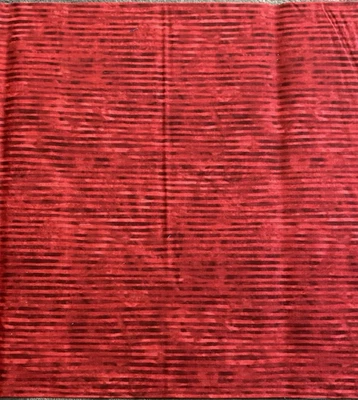 Hoffman California Inti Fabric Screen Print Red Strip 1 yd x 42 Inches Wide - Image 1 of 4