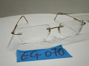 Monturas de gafas sin montura Titan Silhouette tono dorado - Imagen 1 de 6