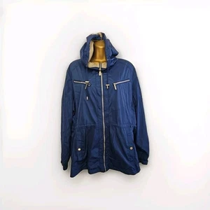 Ladies Size XL Genuine Michael Kors Lightweight Hooded Jacket In Royal Blue - Picture 1 of 6
