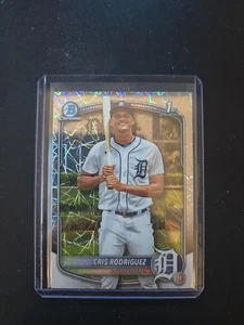 Bowman 2025 cromo CRIS RODRIGUEZ 1st Prospect láser plateado BCP-250 - Imagen 1 de 2