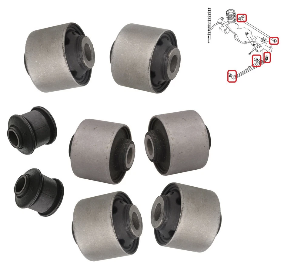 Rear Trailing Control Arm Bushes Bushings for Mitsubishi Montero Sport 2008-2016 - Image 1 of 1