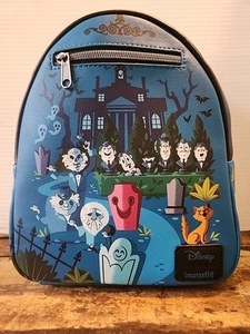 Mini zaino Disney Haunted Mansion HM Loungefly Graveyard - nuovo con etichette 2023 - Foto 1 di 9