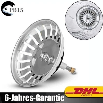 Edelstahl Küchenspüle Siebkörbchen Siebkorb Ablaufstopfen 79mm Für Blanco-Spüle - Bild 1 von 4