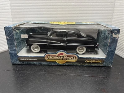 ERTL American Muscle 1949 Mercury Coupe Diecast Black Car 1/18 Scale - Image 1 of 4