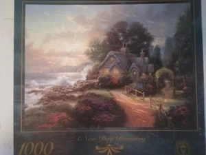 Thomas Kinkade A New Day Dawning Puzzle von Ceaco 1000 Teile Vintage 1997 NEU - Bild 1 von 1