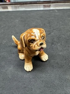 Vintage Goebel Porcelain Boxer Puppy Figurine, West Germany Stamped. - Picture 1 of 4