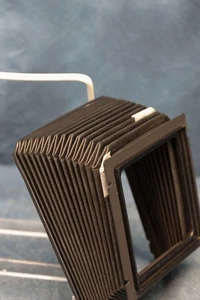Graflex Crown Speed Graphic 4X5 Faltenbalg EINIGE NADELLÖCHER - REPARATUR - TEILE - Bild 1 von 5