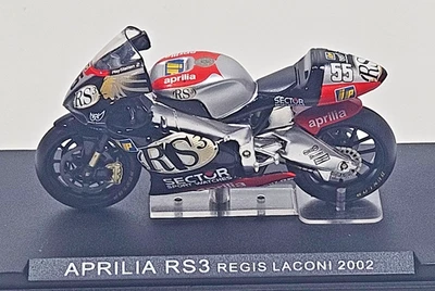 IXO REGIS LACONI APRILIA RS3 2002  1-24 SCALE MOTORCYCLE. MODEL. Diecast. Cased. - Image 1 of 4