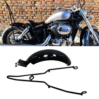 Guardabarros trasero de motocicleta + soporte para HONDA VT750 SHADOW750 1997-03 negro Foto 1 de 4