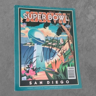 Super Bowl XXXVII Program 2004 Buccaneers Autograph Lynch Alstott Etc - Image 1 of 4