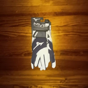 Paar MIZUNO MVP Baseball Schlaghandschuhe Größe Herren XXL grau - weiß - Bild 1 von 3