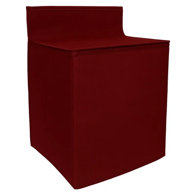 Cubierta de lavadora con cremallera para electrodoméstico Borgoña evita arañazos Foto 1 de 4