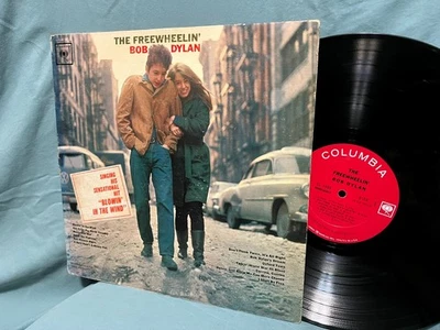 Bob Dylan  "The Freewheelin"    HYPE STICKER     1963    Mono    Columbia - Image 1 of 4