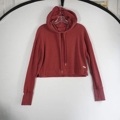 Sudadera con Capucha Recortada Betty Sudadera Roja Talla S Mezcla de Algodón Atlética Hecha en Italia Foto 1 de 4