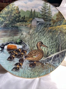 Platos de pato Bart Jerner Living With Nature numerados y firmados Knowles 1987 de colección - Imagen 1 de 11
