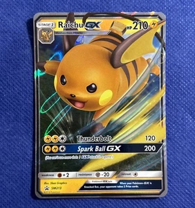 Pokemon Raichu GX SM213 Hidden Fates Holo Black Star Promo NM - Picture 1 of 3