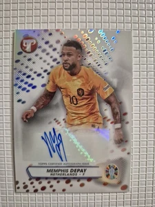 Topps Pristine Road to Euro 2024 Memphis Depay Netherland Autograph 39/99 - Bild 1 von 2