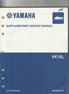 Yamaha Snowmobile VK10L Supplementary Service Manual LIT-12618-02-42 - Picture 1 of 2