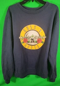 NWT SWEET Guns N’ Roses Big Logo Crew Neck Sweatshirt Adult S Official Licensed - Picture 1 of 3