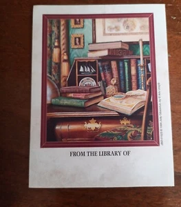 Foto Ansichtskarte Stadtgarten London Bibliothek Bücher Postkarte Geschenkidee Kunst selten - Bild 1 von 2