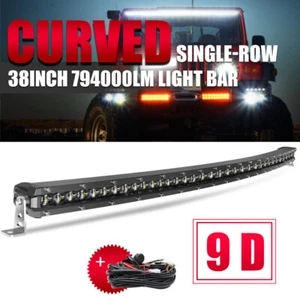 Slim 38inch Curved 1440W Led Work Light Bar Offroad ATV Boat Truck 4x4 36" 37" - Picture 1 of 19