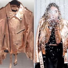 zara gold jacket