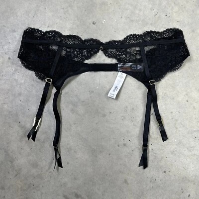 Ann Summers сексуальный кружевной 2 черный подтяжка ремень размер большой новый с Ярлыками ПРОДАВЕЦ ИЗ США - Изображение 1 из 4