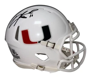 Carson Beck Autographed Miami Hurricanes Lunar Mini Helmet BAS COA - Picture 1 of 3