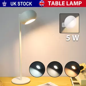 2 in1 White Magnetic Desk Lamp & Wall Mounted Light LED Bed Table Bedside Night - Picture 1 of 12