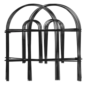 18" 35PCS Folding Fencing Panel Patio BarrierGarden Fence Wire Decorative Black - Picture 1 of 12