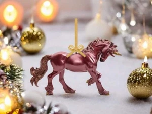 Caballo Breyer NUEVO Adorno Unicornio Navidad Bronce - Imagen 1 de 1
