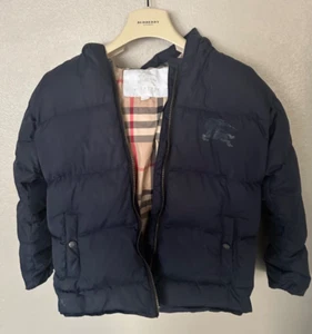 BURBERRY Boys Hooded Puffer Coat Jacket 6 8 - Picture 1 of 14