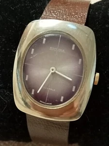 Vintage Sicura By Brietling Manual Winding 17 Jewels Watch - Picture 1 of 8