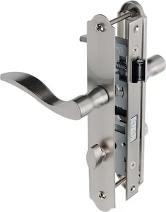 Wright Products Serenade Mortise Keyed Lever Mount Latch w/Deadbolt Satin Nickel - Picture 1 of 6