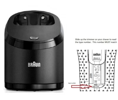 Braun Clean & Charge Base Type 5430 for SSelect Series 8 and 9(types 5793 & 5795 - Image 1 of 4