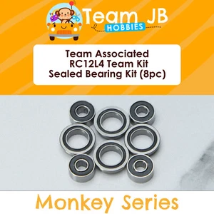 Team Associated RC12L4 Team Kit - 8 Pcs Rubber Sealed Bearings Kit - Picture 1 of 2