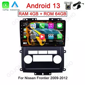 4+64GB Apple CarPlay Android 13 Car Radio Stereo GPS For Nissan Frontier 2009-12 - Picture 1 of 21