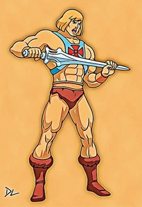 He-Man "Masters Of The Universe" Pop Art Druck - 13 x 19 Poster - Bild 1 von 1