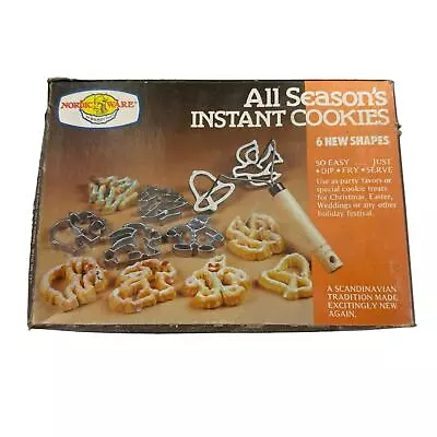Nordic Ware All Seasons Instant Cookies 6 Piece Set Aluminum Molds Scandinavian  - Image 1 of 4